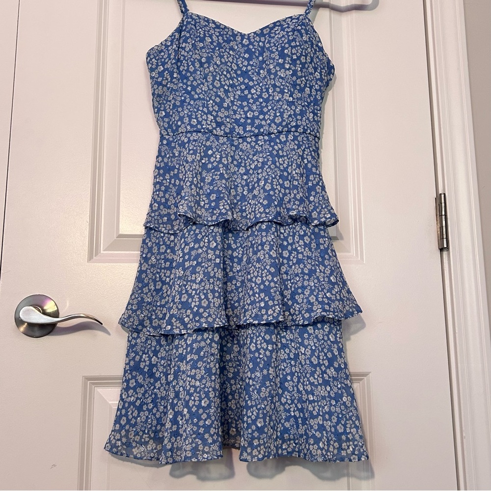 Blue Floral Dress
